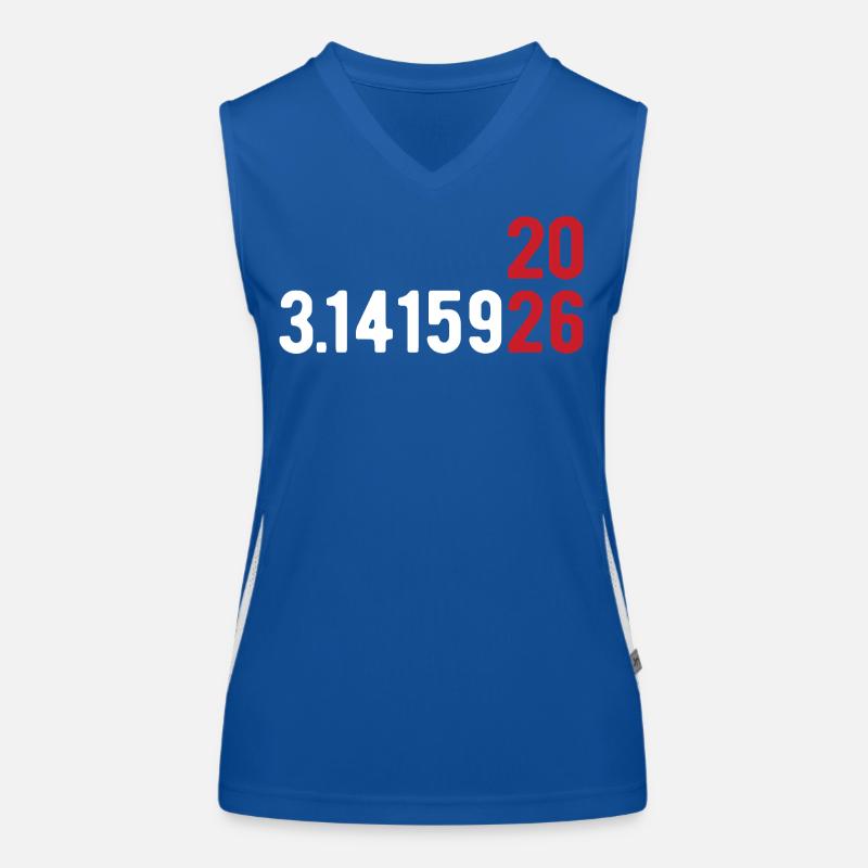 Pi Day 2026 with numbers game | District number 3.1415 Women's Functional Contrast Tank Top