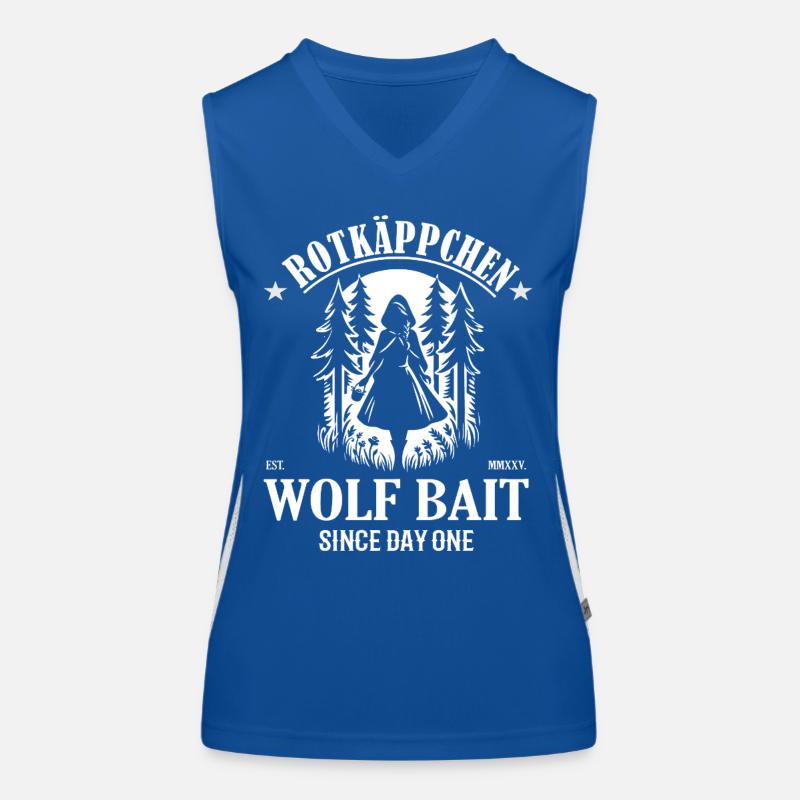 Rotkäppchen Wolf Bait Since Day One Design Funktionelles Kontrast-Tank Top für Frauen