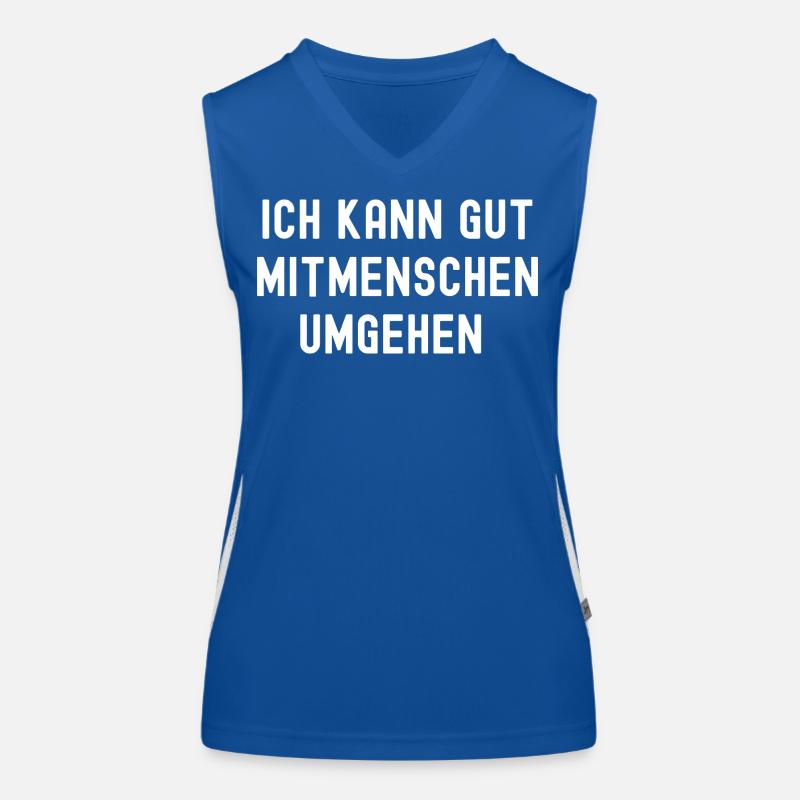 Je suis doué pour gérer mes semblables Débardeur respirant contrasté Femme