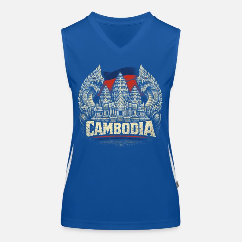 Cambodge Cambodge Cambodgiens Débardeur respirant contrasté Femme