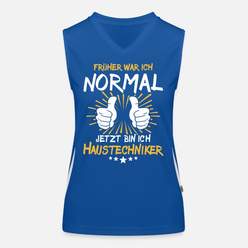House technician Spruch Women's Functional Contrast Tank Top