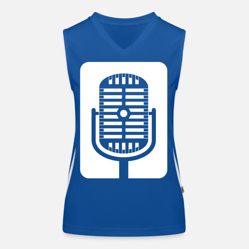 Emblème du micro rétro Débardeur respirant contrasté Femme