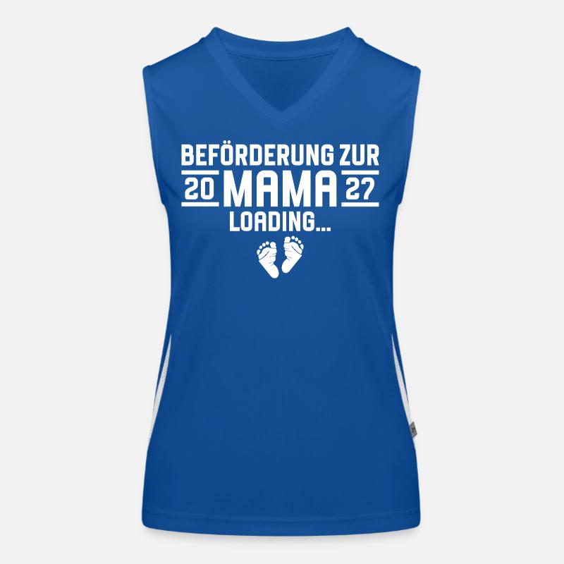 Beförderung zur Mama 2027 loading Funktionelles Kontrast-Tank Top für Frauen