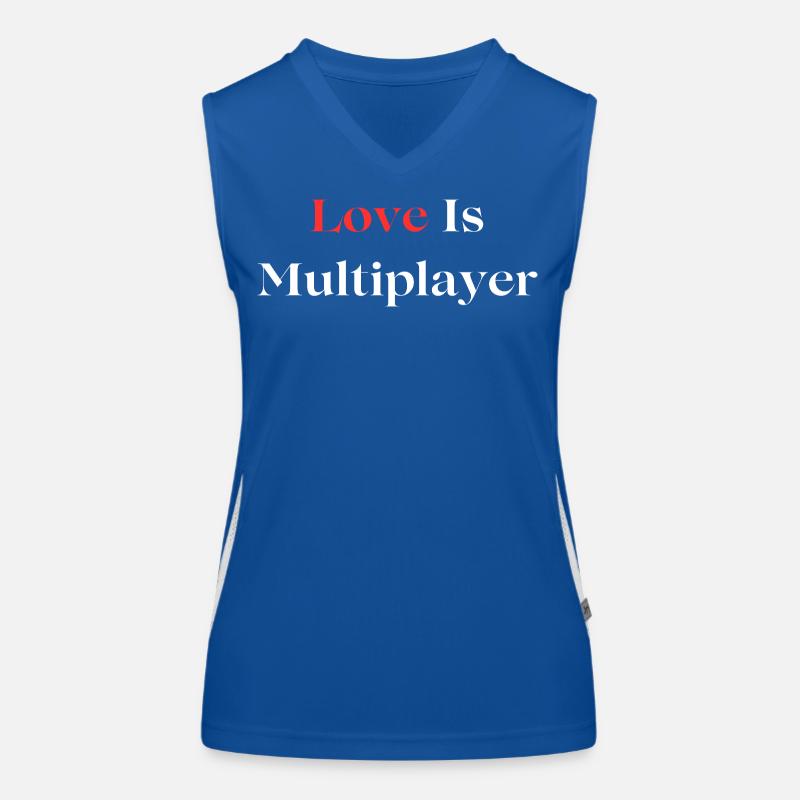 Love Is Multiplayer Funktionelles Kontrast-Tank Top für Frauen