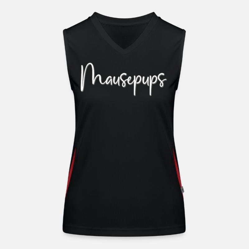 Mouse pups pet name Women's Functional Contrast Tank Top
