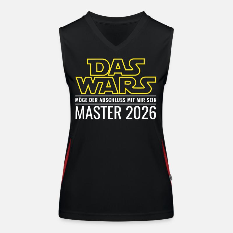 Master 2026 Das wars Funktionelles Kontrast-Tank Top für Frauen