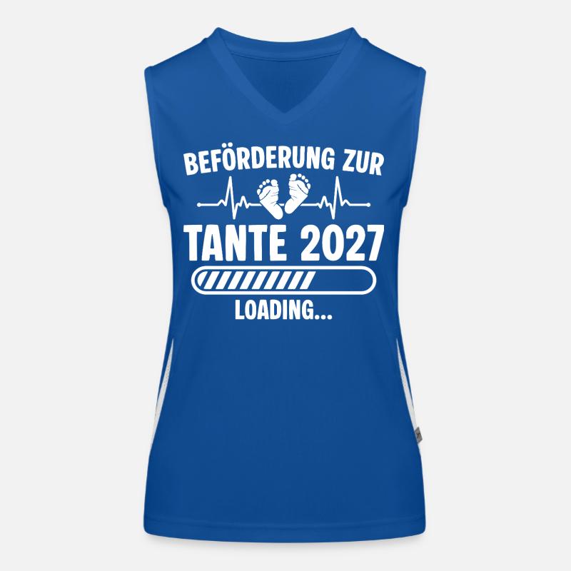 Schwangerschaft Ankündigen Werdende Tante 2027 Funktionelles Kontrast-Tank Top für Frauen