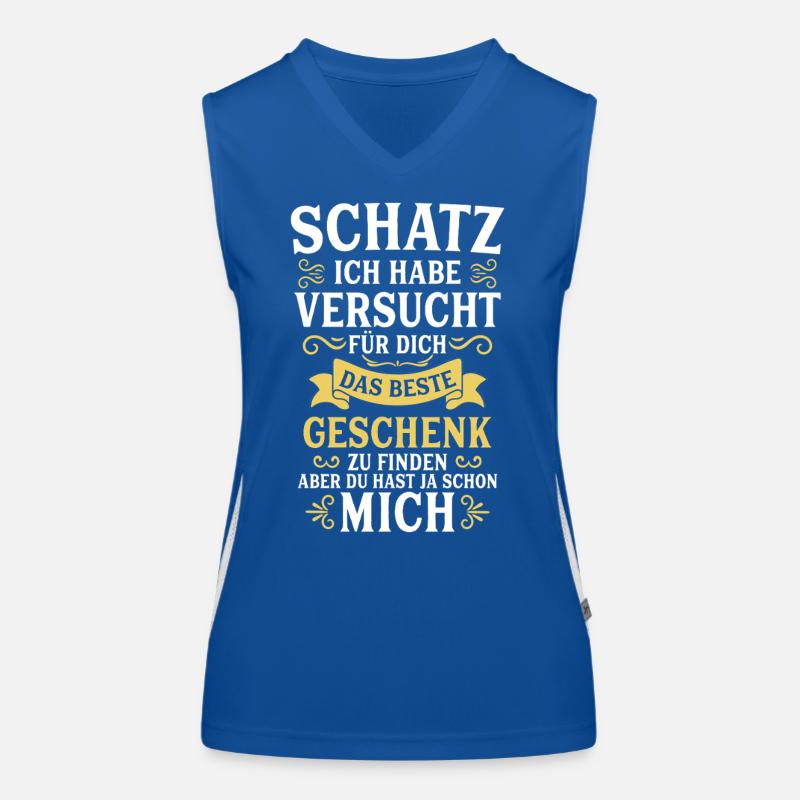 Schatz ich habe versucht das perfekte Geschenk Funktionelles Kontrast-Tank Top für Frauen