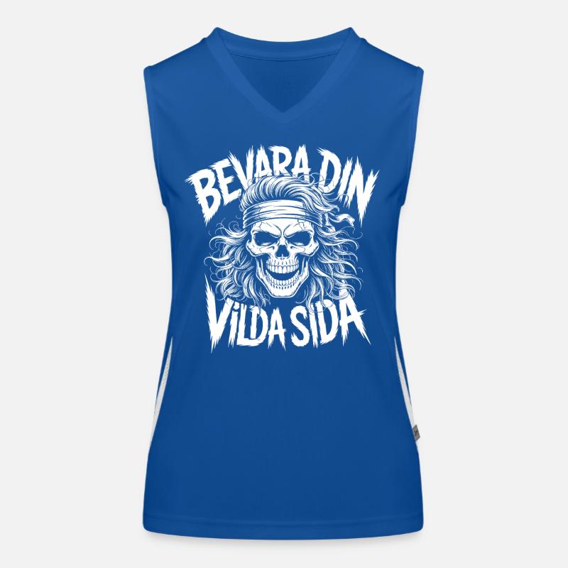 Wild Side Skull Funktionelles Kontrast-Tank Top für Frauen