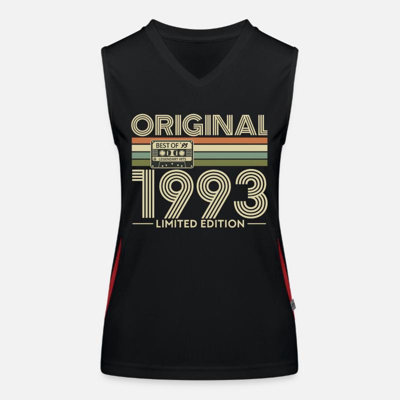 Retro 1993 Limited Edition Kassette Funktionelles Kontrast-Tank Top für Frauen