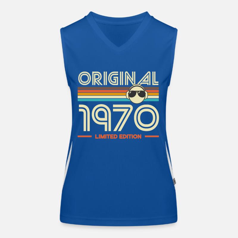 Original 1970 Limited Edition Retro Débardeur respirant contrasté Femme