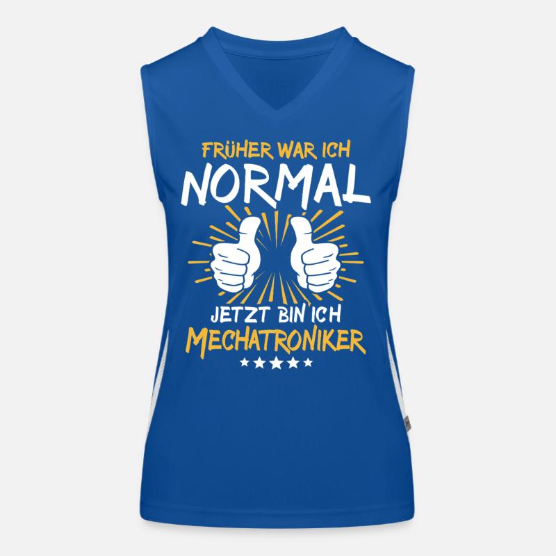 Mechatronics Technician Spruch Women's Functional Contrast Tank Top