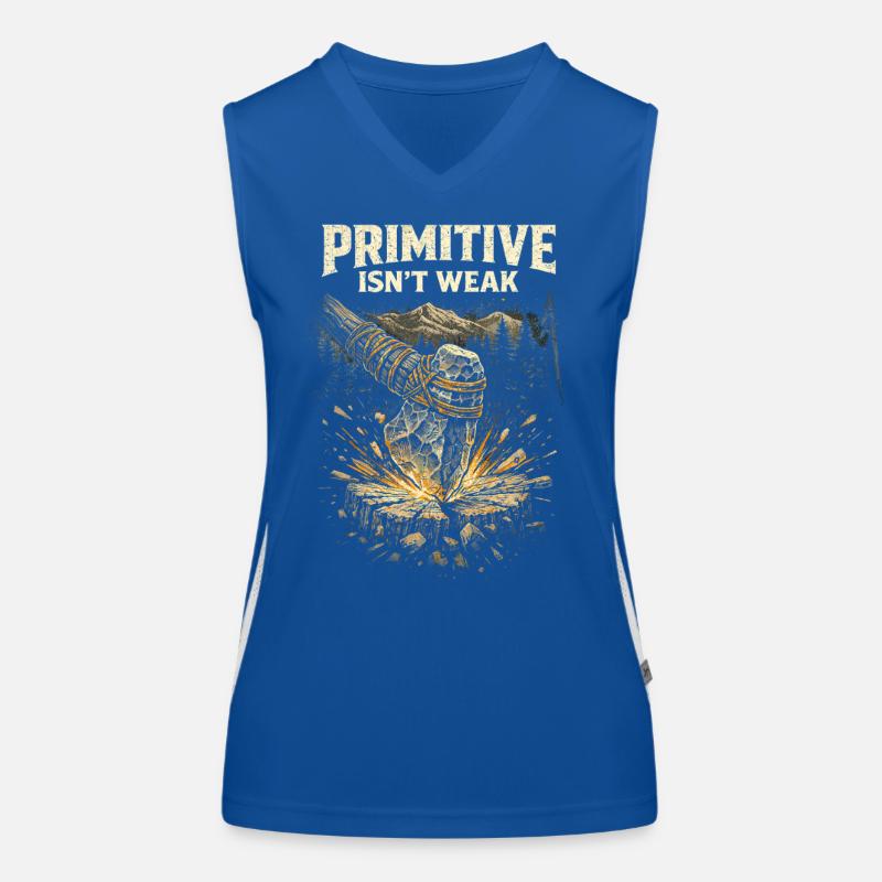 Prepper Survivalist Primitive Isn't Weak Women's Functional Contrast Tank Top
