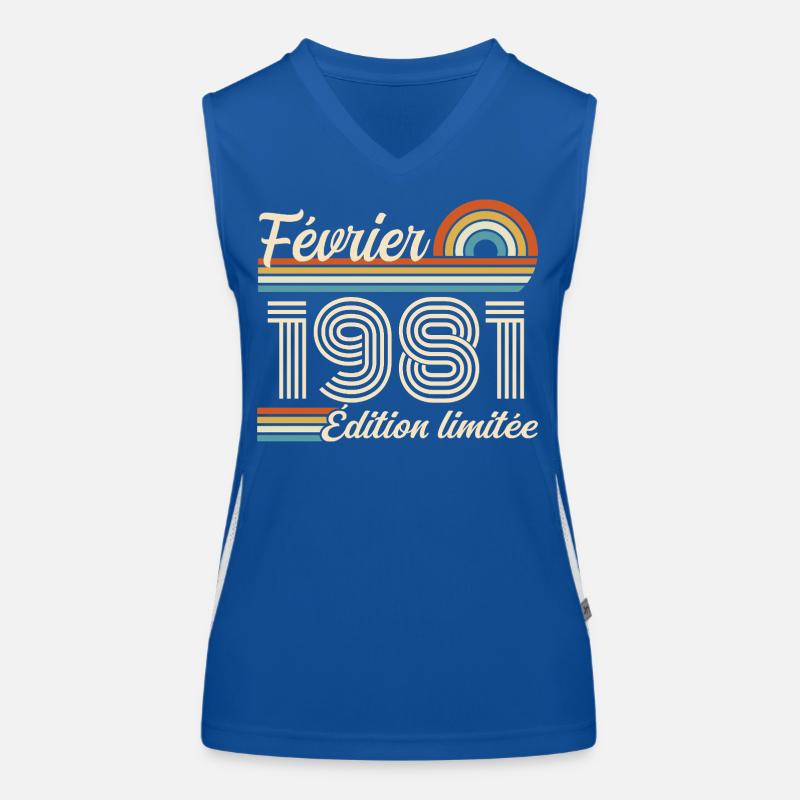 Februar 1981 Funktionelles Kontrast-Tank Top für Frauen