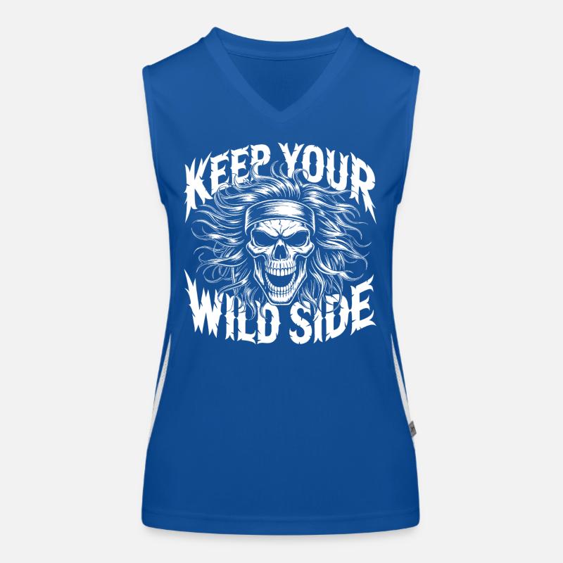Keep Your Wild Side Skull Women's Functional Contrast Tank Top