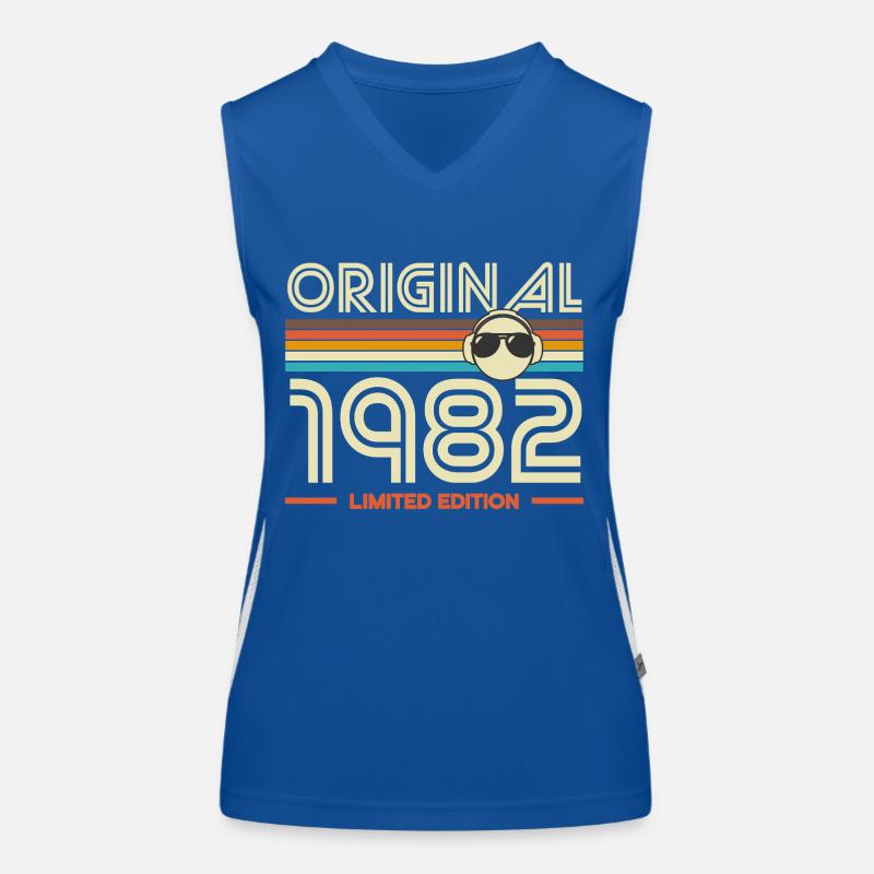 Originale limitierte Edition von 1982 Funktionelles Kontrast-Tank Top für Frauen