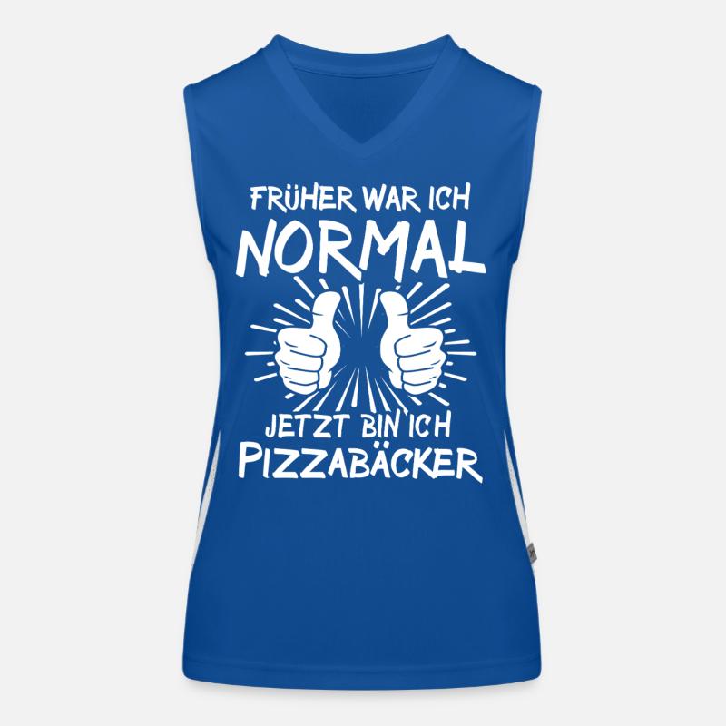 Pizzabäcker Funktionelles Kontrast-Tank Top für Frauen