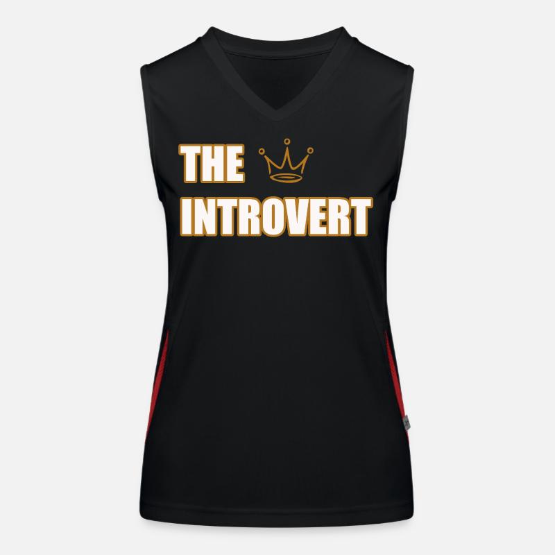 THE INTROVERT – Design minimaliste & Calm Statement Débardeur respirant contrasté Femme