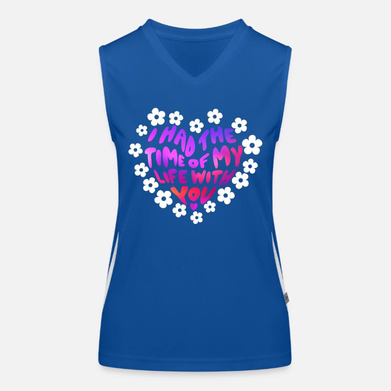 Ich hatte die Zeit meines Lebens mit dir Funktionelles Kontrast-Tank Top für Frauen