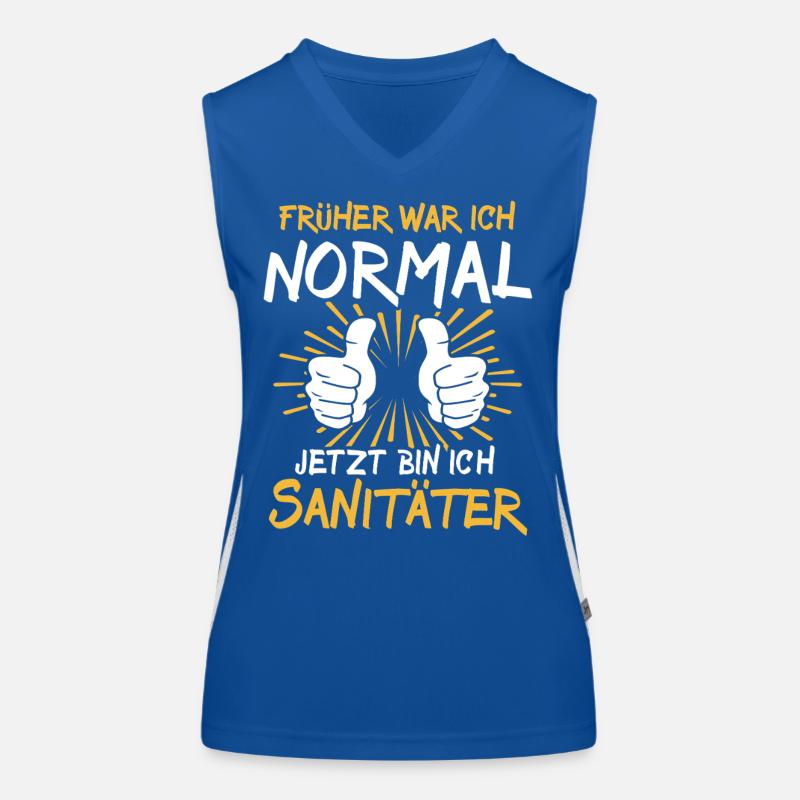 paramedic saying Women's Functional Contrast Tank Top