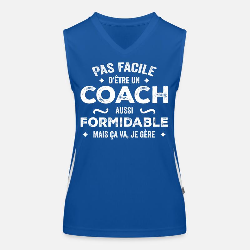 Ein großartiger Trainer – ein witziges Zitat und Humor Funktionelles Kontrast-Tank Top für Frauen