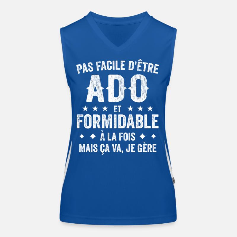 Ado Formidable Débardeur respirant contrasté Femme