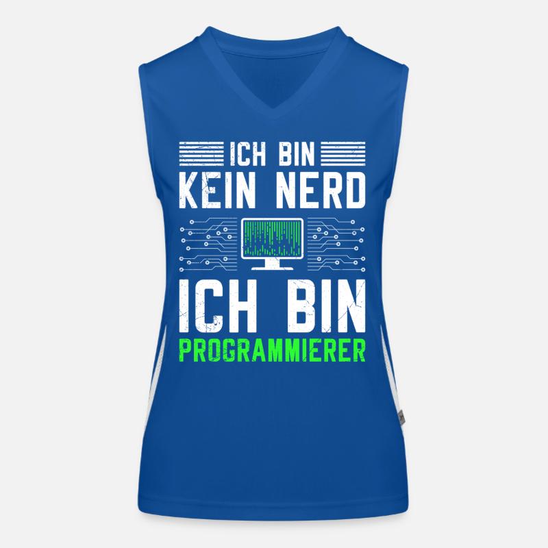 Computer ICH BIN KEIN NERD ICH BIN PROGRAMMIERER Funktionelles Kontrast-Tank Top für Frauen