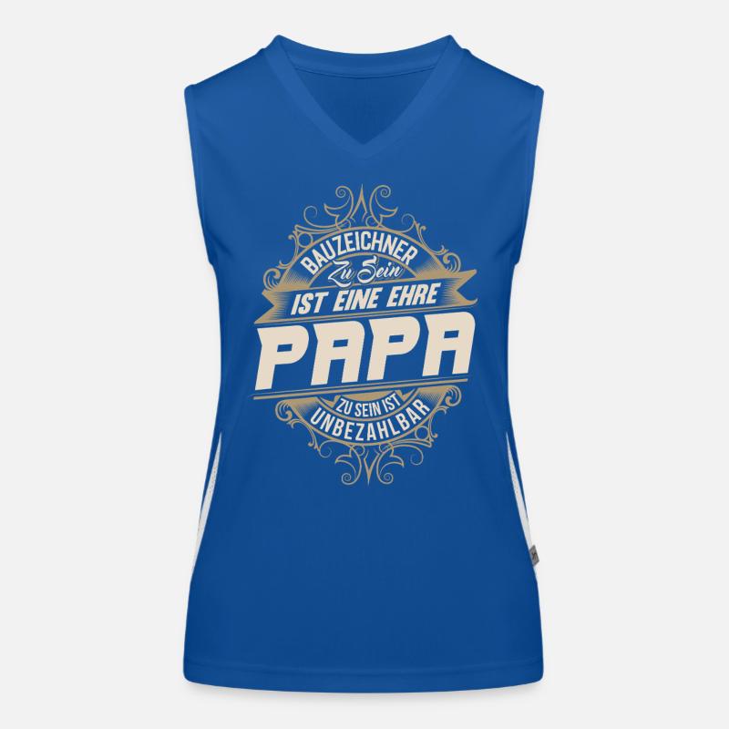 Draughtsman Dad Women's Functional Contrast Tank Top