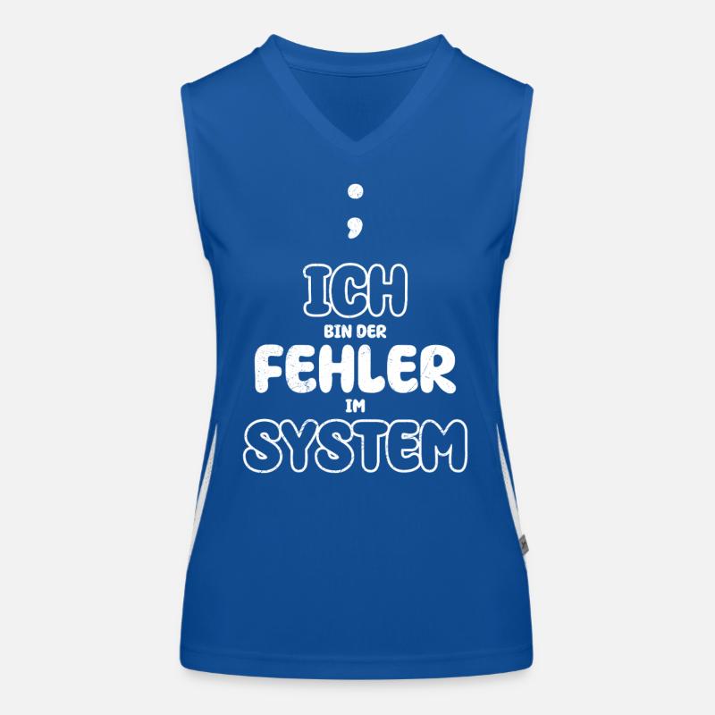 Computer ICH BIN DER FEHLER IM SYSTEM LUSTIG Funktionelles Kontrast-Tank Top für Frauen