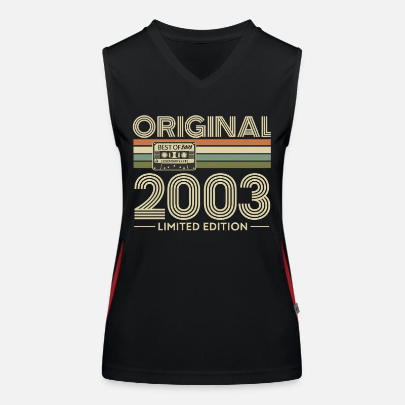 Original 2003 Édition limitée Retro Débardeur respirant contrasté Femme