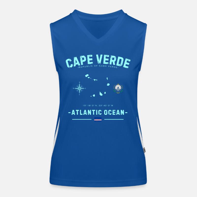 Cape Verde Atlantic Ocean Women's Functional Contrast Tank Top