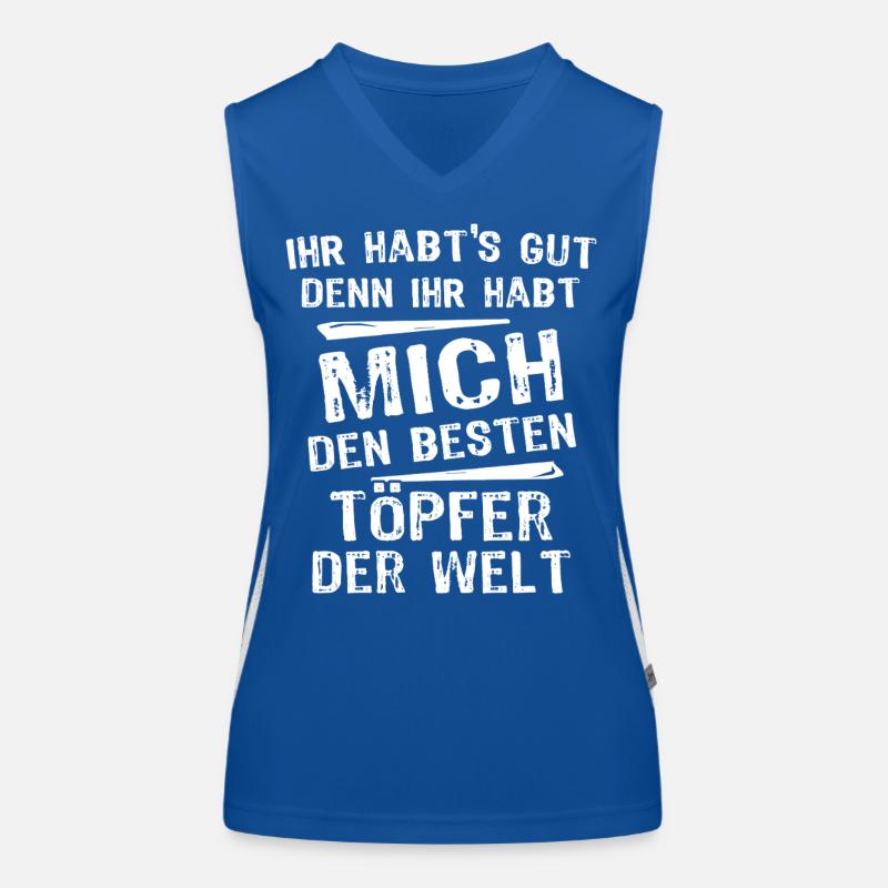 Töpfer Funktionelles Kontrast-Tank Top für Frauen
