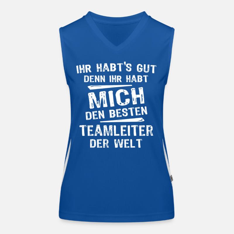 Teamleiter Funktionelles Kontrast-Tank Top für Frauen