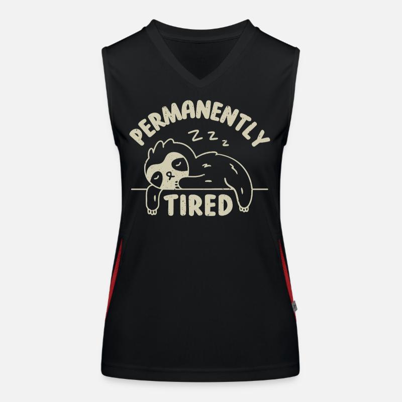 Dauerhaft müde Funktionelles Kontrast-Tank Top für Frauen