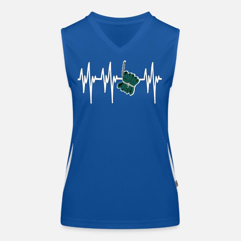Heartbeat Firecracker Pyro New Year's Eve Fireworks Women's Functional Contrast Tank Top