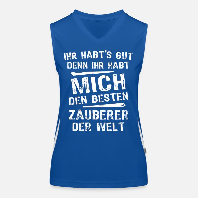 Zauberer Funktionelles Kontrast-Tank Top für Frauen