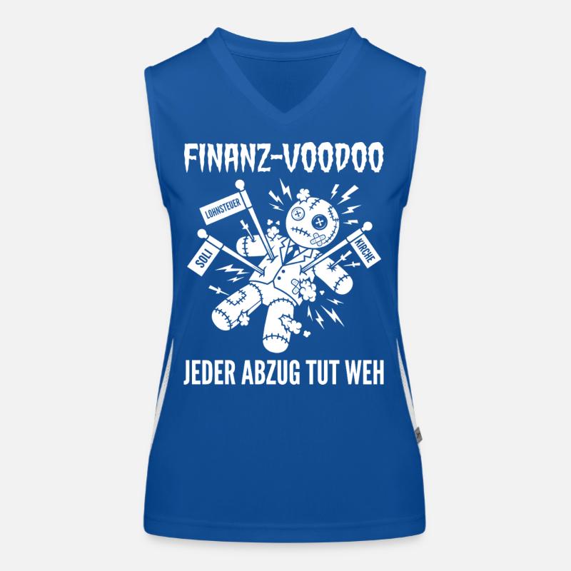Finanz Voodoo Puppe Jeder Abzug Tut Weh Funktionelles Kontrast-Tank Top für Frauen