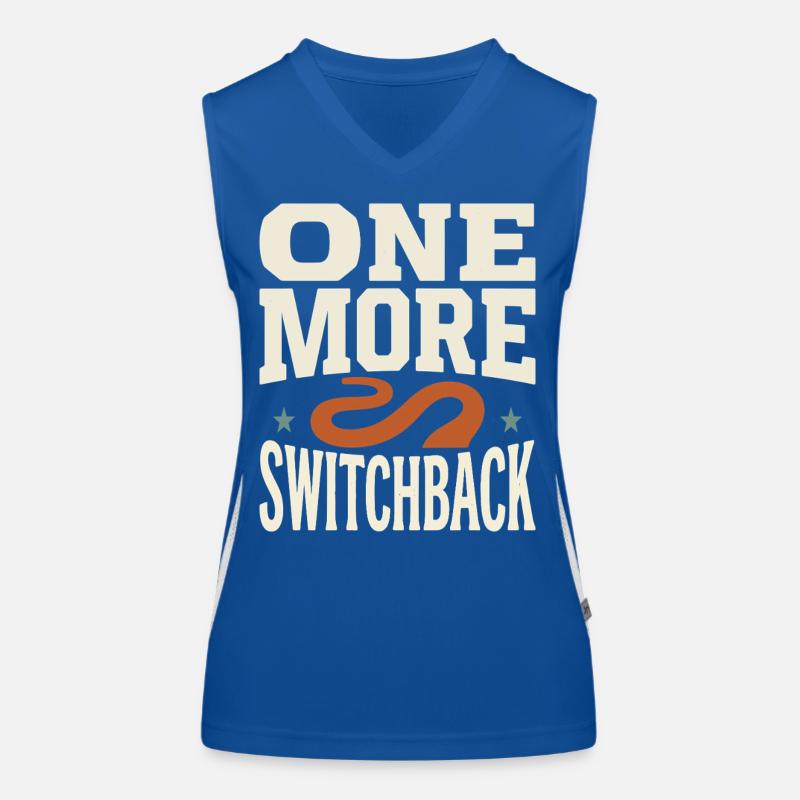 One More Switchback Serpentinen Design Funktionelles Kontrast-Tank Top für Frauen