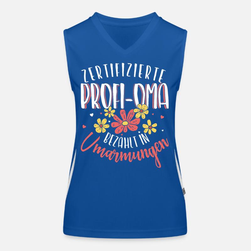 Zertifizierte Profi Oma Umarmungen Großmutter Funktionelles Kontrast-Tank Top für Frauen