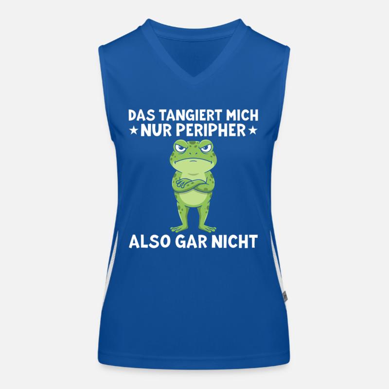Das tangiert mich nur peripher Lustiger Spruch Funktionelles Kontrast-Tank Top für Frauen