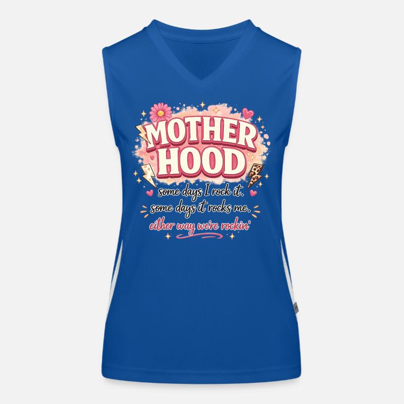 Mutterschaftszitat Muttertagsgeschenk Funktionelles Kontrast-Tank Top für Frauen