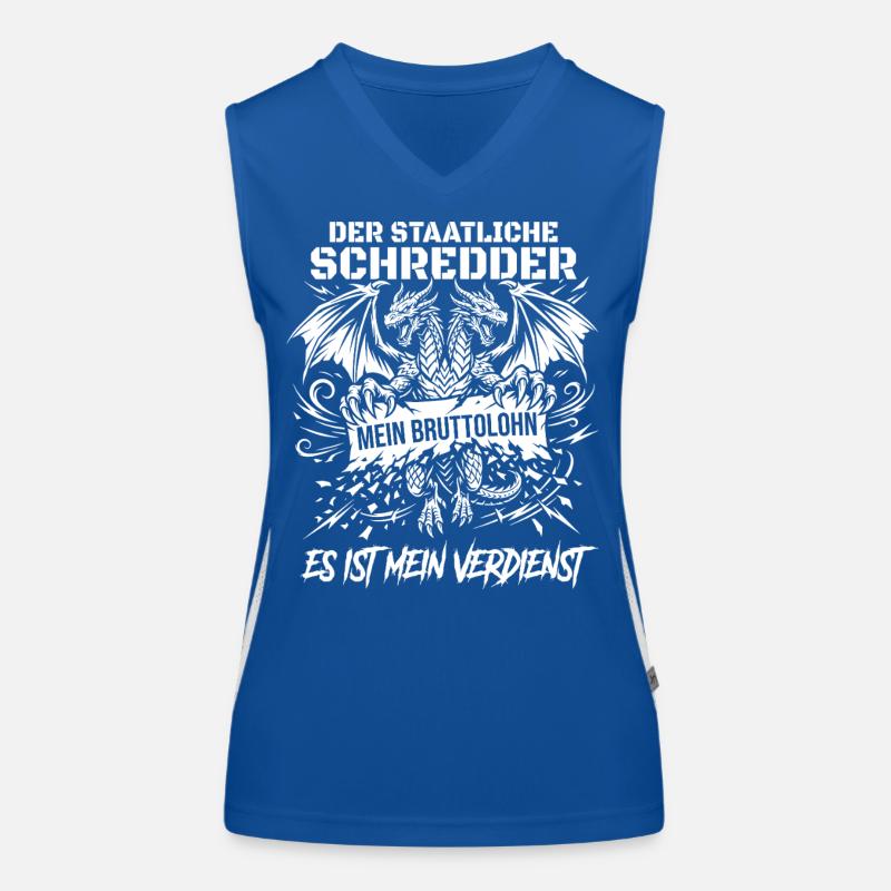 Der Staatliche Drachen Schredder Funktionelles Kontrast-Tank Top für Frauen