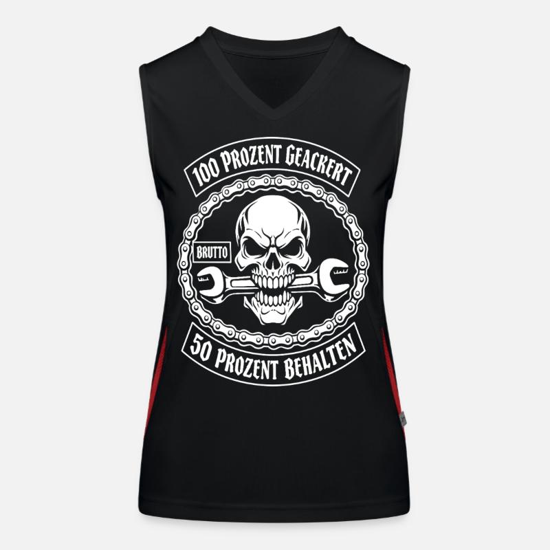 100 percent ploughed, 50 percent kept Women's Functional Contrast Tank Top