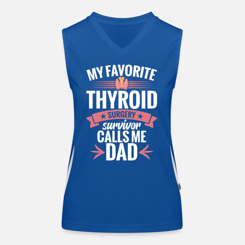 Schilddrüsenentfernung nach der Schilddrüsenoperation Funktionelles Kontrast-Tank Top für Frauen