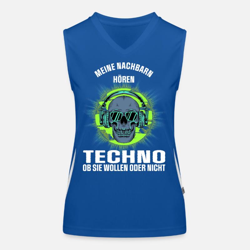 Mes voisins écoutent de la techno Débardeur respirant contrasté Femme