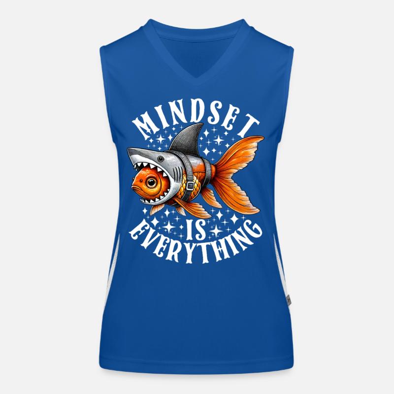 Mindset Is Everything Motivational Inspirational Funktionelles Kontrast-Tank Top für Frauen