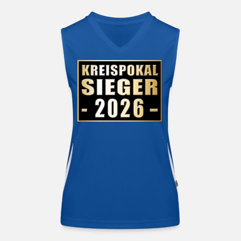 Kreispokalsieger 2026 Funktionelles Kontrast-Tank Top für Frauen