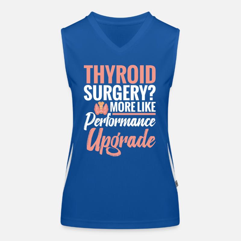  Thyroid Surgery Performance Upgrade Thyroid Women's Functional Contrast Tank Top