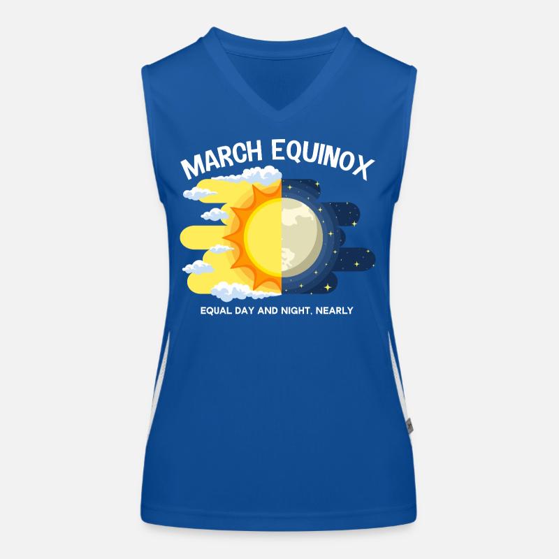 March Equinox Equal Day And Night Ostara Women's Functional Contrast Tank Top