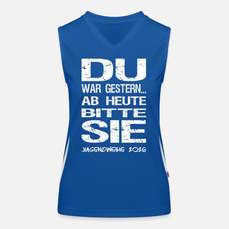 Jugendweihe - Jugendweihe 2026 Funktionelles Kontrast-Tank Top für Frauen